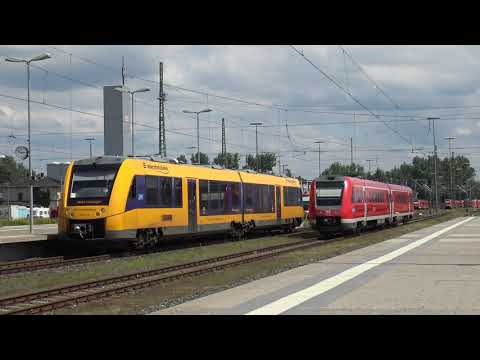Züge[RE,ag,Güterzug] in Hof Hbf am 18.07.2020
