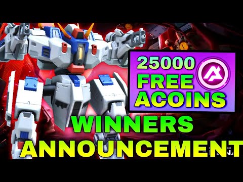 25,000 Acoins Giveaway - Winners Announcement ❤️ || Mech Arena