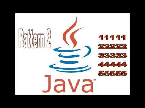 Java Tutorial For Beginnersjava Pattern Print 2