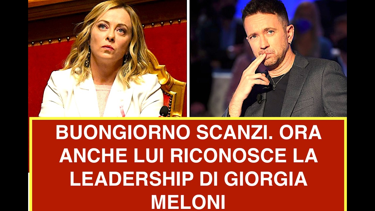 BUONGIORNO SCANZI. ORA ANCHE LUI RICONOSCE LA LEADERSHIP DI GIORGIA MELONI