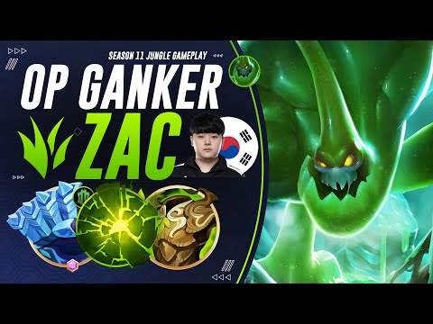 Canyon's HIGH PRESSURE Zac: DEMORALIZE Laners & Junglers With Ganks! | S11 Challenger Jungle Guide