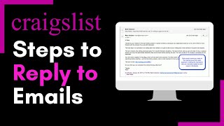 How to Reply to Craigslist Emails !