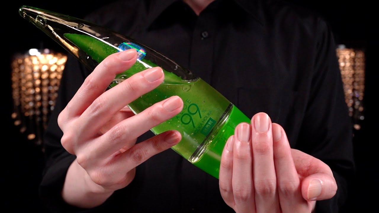 [ASMR]アロエジェルで1日の日焼けダメージをリセット...ひんやり冷却フェイスマッサージで肌を労わりましょう - Aloe Gel Face Massage(No Talking)