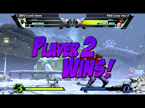 UMVC3 @ Mashfest - BIFU Coach Steve vs PAG Crazy Joe [720p/60fps]
