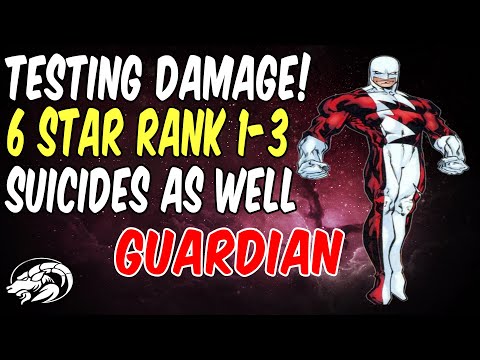 Guardian Rank 1-3 Damage Testing 6 Star | Marvel Contest of Champion