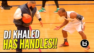 DJ Khaled Shows Off His Handles & Jumper at Antonio Brown Celeb Game
