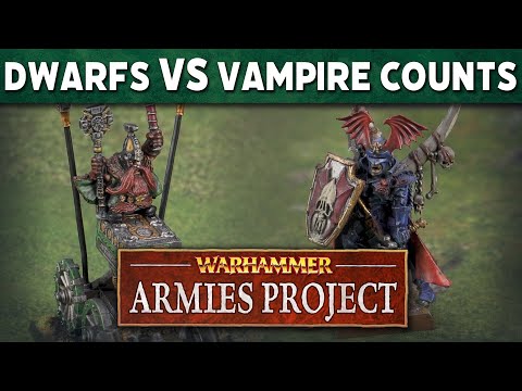 Dwarfs vs Vampire Counts Warhammer Armies Project Live Battle Report Reupload