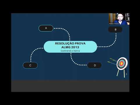 Resolução da Prova de 2013 da ALMG - Revisão e dicas - Aula 1