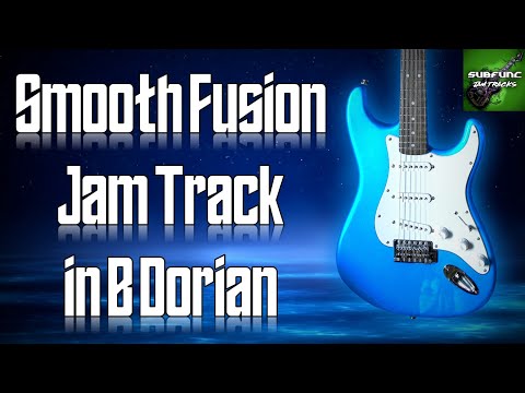 Smooth Fusion Jam Track in B Dorian 🎸 Guitar Backing Track