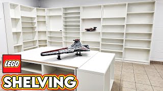 LEGO Shelving Placed & Planned!