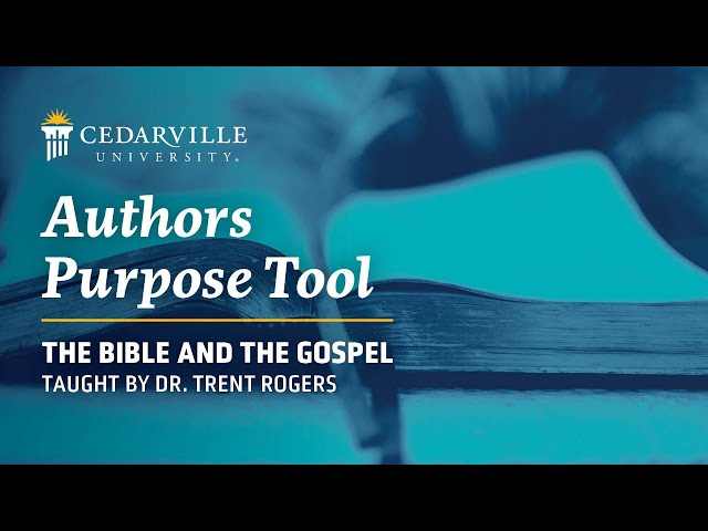 Thumbnail for video titled: Bible and the Gospel | Author’s Purpose Tool