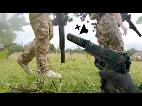 Filmed From a Bush. (Ghillie sniper gameplay. AIRSOFT)