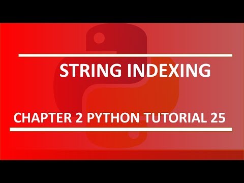 String Indexing Python tutorial 25
