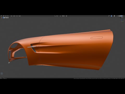 Modeling  Aston Martin Vantage 2025 : 14 front fender final part and door