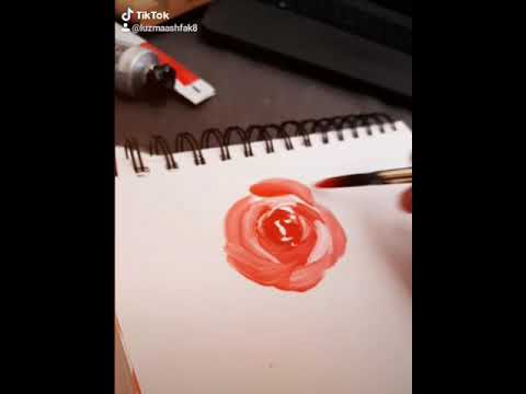 how to paint a strawberry floral