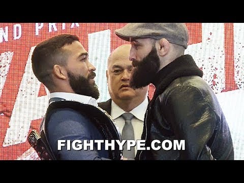 PATRICIO PITBULL GETS LONG DEATH STARE FROM PEDRO CARVALHO AFTER "CHAMP CHAMP" FLEX DURING FACE OFF