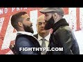 PATRICIO PITBULL GETS LONG DEATH STARE FROM PEDRO CARVALHO AFTER CHAMP CHAMP FLEX DURING FACE OFF