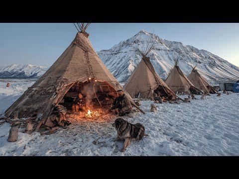 How Native Americans Built & Lived In Tipis At -30°C (-22°F ) | Human Craft Documentary