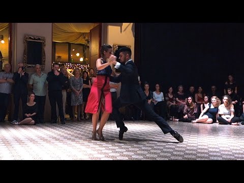  Nadia Johnson  and  Sebastian Jimenez  are  dancing  to  a  tango  in  2016