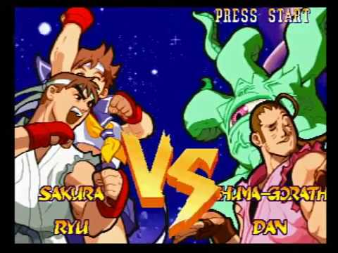 Sakura & Ryu vs. Shuma-Gorath & Dan - Marvel vs. Street Fighter