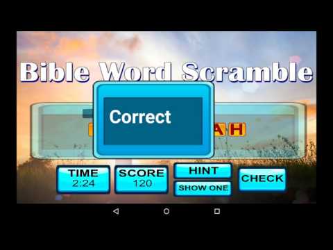 Bible Word Scramble Video