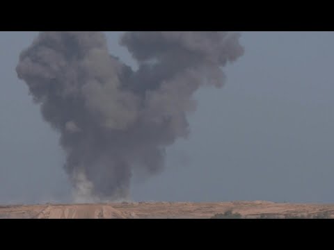 Smoke rises over Gaza's Rafah after strikes | AFP