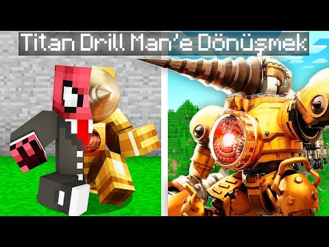 TITAN DRILL MAN DÖNÜŞMEK - Minecraft