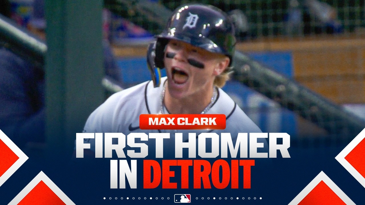 Max Clark hits his first home run in Detroit! | MLB Highlights