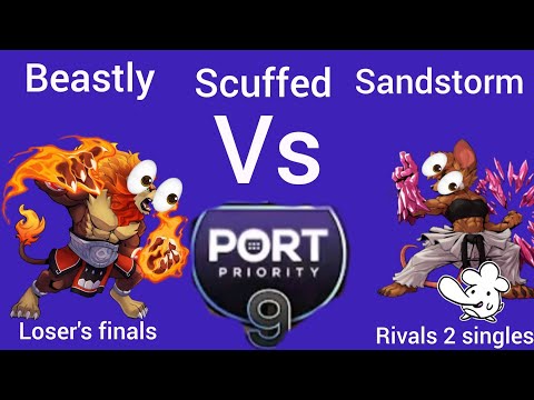 Rivals of Aether 2 Beastly (Zetterburn) VS Sandstorm (Olympia) Losers Finals ft Zeusdegoose 