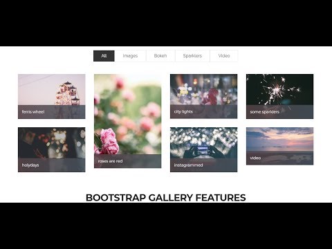 Bootstrap 4 Tutorial in Hindi Part 7 Responsive Image Gallery in Bootstrap in Hindi