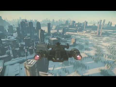 [Star Citizen] [PTU 3.8.0] First flyover at microTech / New Babbage and landing at Port Tressler