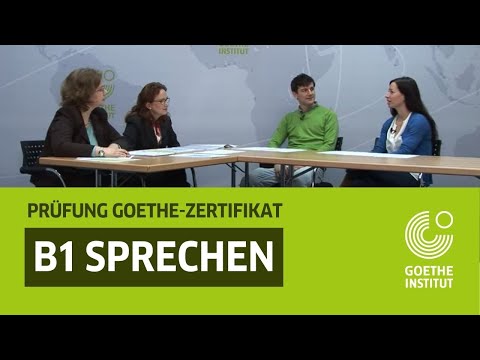Goethe-Zertifikat B1 – Deutschprüfung Modul Sprechen | German B1 Oral Exam