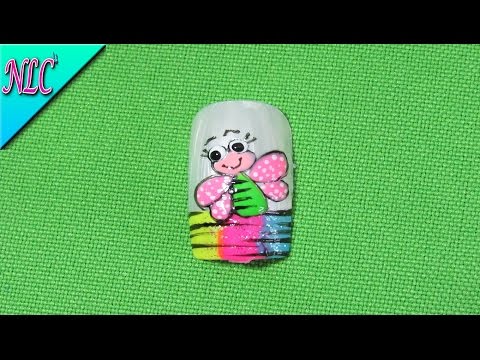Decoracion de uñas Libelula – dragon fly Nail Art – Libélula Fácil de Hacer – NLC