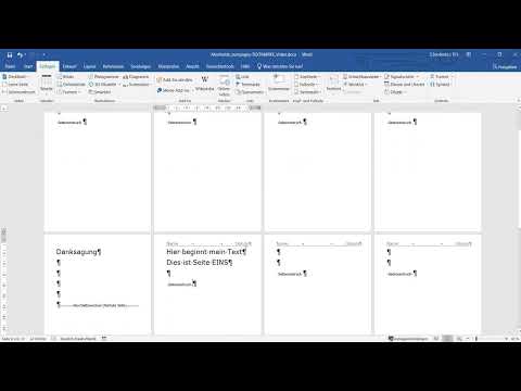 Word Seite X von Y ohne Deckblatt und Verzeichnisse starten. NUMPAGES PAGEREF in einer Feldfunktion