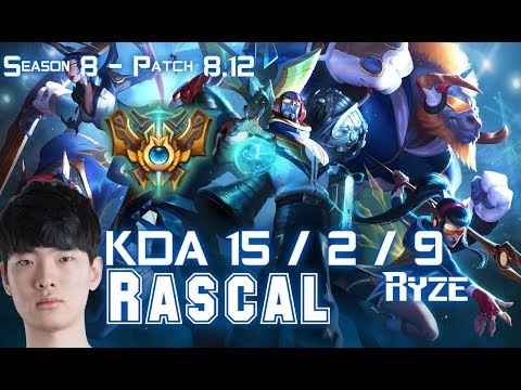 Rascal RYZE vs TALON Mid - Patch 8.12 KR Ranked