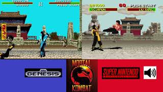 SNES vs Genesis mortal kombat