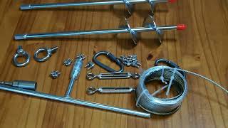 Unboxing: GrowGlow 2pcs 18-inch ground anchor kit