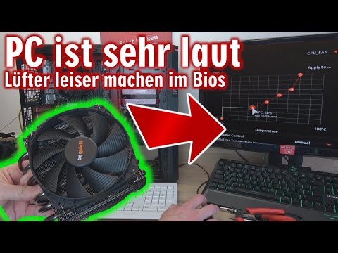 PC ist sehr laut 🔊 Leiser machen im Bios ⭐ Lüfter im Bios steuern und Geschwindigkeit einstellen