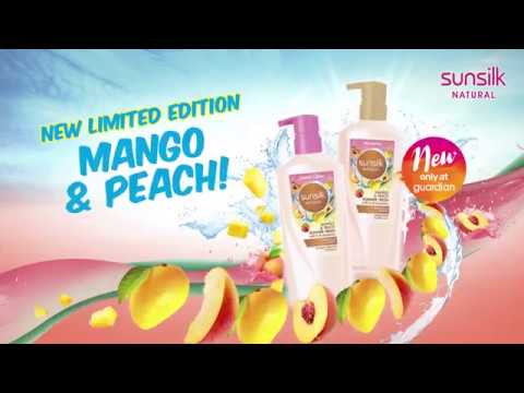Beautiful summer freshness with NEW limited edition Sunsilk Natural Mango & Peach!