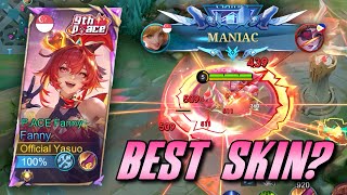 Download lagu THE NEW FANNY “P.ACE” ANNIVERSARY SKIN! I FINALLY GOT IT 😭 SOLO RANK GAMEPLAY | MLBB mp3