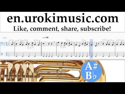 How to Play Tuba Lukas Graham - 7 Years Tabs Part#2 um-i352