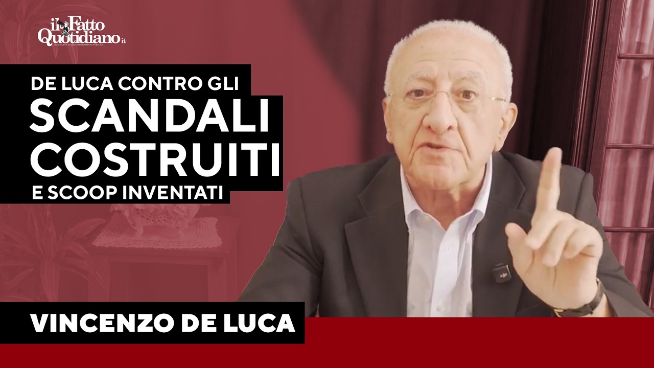 De Luca: “Il giornalismo d’inchiesta è diventato narcisismo dei conduttori”