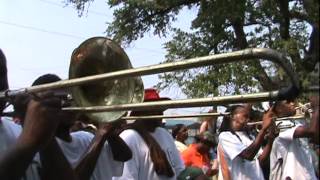 TBC Brass Band playing 'Bustin Loose' and '7th Ward Funk' for Money Wasters 2012 parade