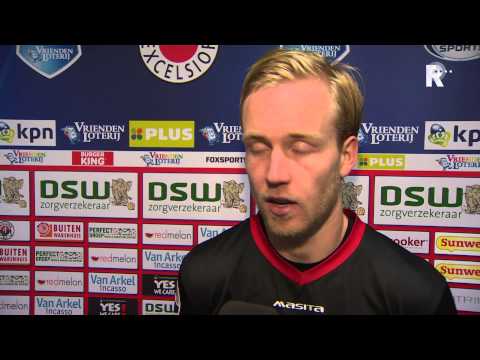 Daan Bovenberg na afloop van Excelsior - Feyenoord