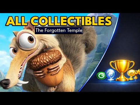 ALL Collectibles – The Forgotten Temple | Ice Age Scrat’s Nutty Adventure (100%)