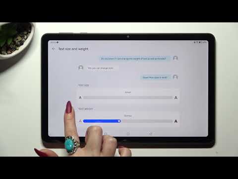 How to Pick Smaller Text Size in Huawei MatePad SE - Find Font Size Options