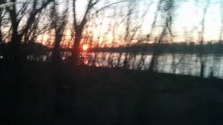 preview picture of video 'Amtrak Missouri River Runner at Sunset'