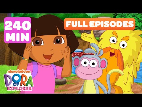 Dora FULL EPISODES Marathon! ➡️ | Adventures with Amigos - 240 Minutes! | Dora the Explorer