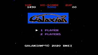 'Galaxian' Game Capture from Evercade (Namco Museum Collection 1 Cartridge)