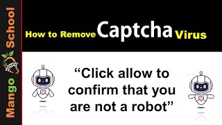 How to remove Captcha | click allow to confirm that you are not a robot |
